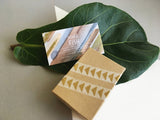 Totem Walnut Wood And 24k Gold Stacked Shapes Earrings
